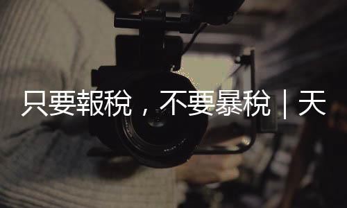 只要報稅，不要暴稅｜天下雜誌