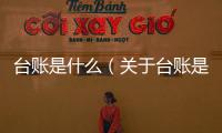 臺賬是什么（關于臺賬是什么的基本情況說明介紹）