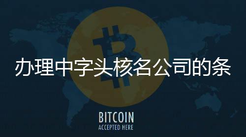 辦理中字頭核名公司的條件  無行業公司注冊