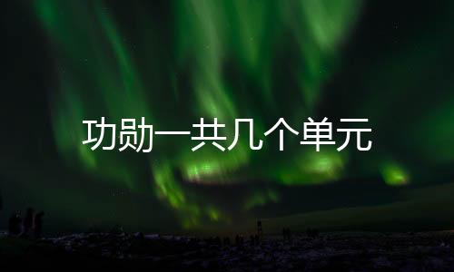 功勛一共幾個單元