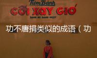 功不唐捐類似的成語（功不唐捐）