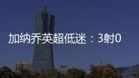 加納喬英超低迷：3射0中門框，錯失良機
