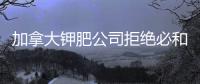 加拿大鉀肥公司拒絕必和必拓390億美元收購報價