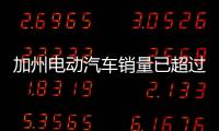加州電動汽車銷量已超過50萬輛 仍在增長