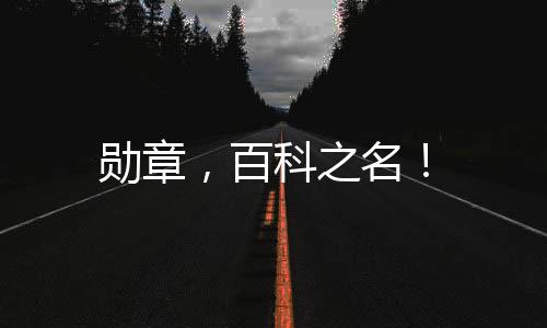 勛章，百科之名！