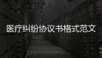 醫(yī)療糾紛協(xié)議書格式范文（醫(yī)療糾紛協(xié)議書）
