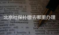 北京社保補繳去哪里辦理？