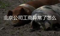 北京公司工商異常了怎么做注銷