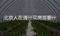 北京人在通州買房需要什么條件？
