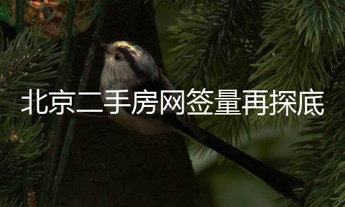 北京二手房網(wǎng)簽量再探底