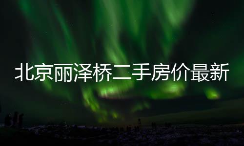 北京麗澤橋二手房價最新消息（麗澤橋二手房）