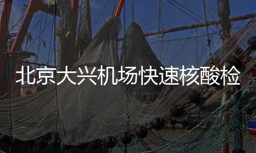 北京大興機(jī)場快速核酸檢測多久出結(jié)果？