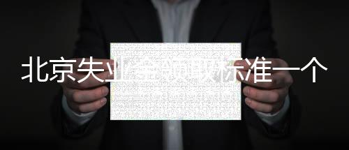 北京失業(yè)金領(lǐng)取標(biāo)準(zhǔn)一個月多少錢?
