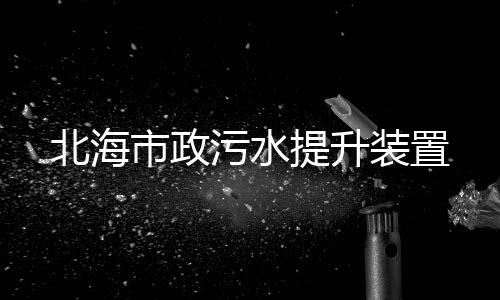 北海市政污水提升裝置