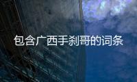 包含廣西手剎哥的詞條
