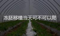 凍胚移植當天可不可以爬三樓答案在這，這些影響趁早了解