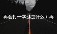 再會打一字謎是什么（再會打一字謎底）