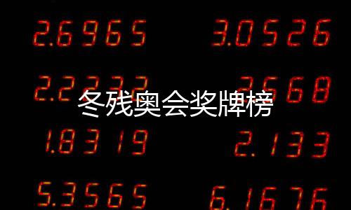 冬殘奧會獎牌榜