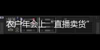 農戶年會上“直播賣貨”土特產上架成年貨
