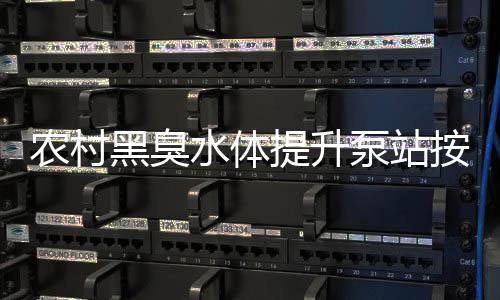 農村黑臭水體提升泵站按需定制