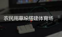 農民用草垛搭建體育場 內部可容納300人（組圖）
