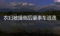 農婦被撞倒后肇事車逃逸