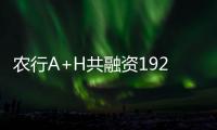 農行A+H共融資192億美元 暫居全球第二大IPO