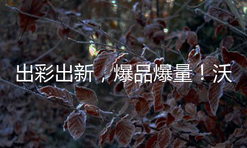 出彩出新，爆品爆量！沃爾軒果粒奶昔、營養沖調邀您碰杯寒冬！