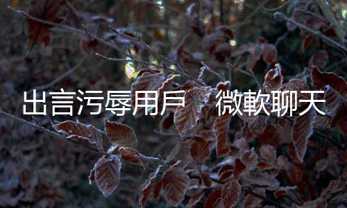 出言污辱用戶　微軟聊天機器人被爆疑似失控