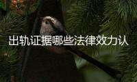 出軌證據(jù)哪些法律效力認(rèn)可