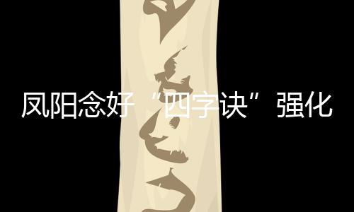 鳳陽念好“四字訣”強化計量監管_