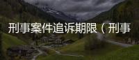 刑事案件追訴期限（刑事案件追訴期）