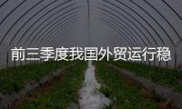 前三季度我國外貿運行穩中提質