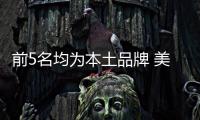 前5名均為本土品牌 美國上半年銷量TOP10