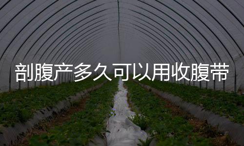 剖腹產(chǎn)多久可以用收腹帶