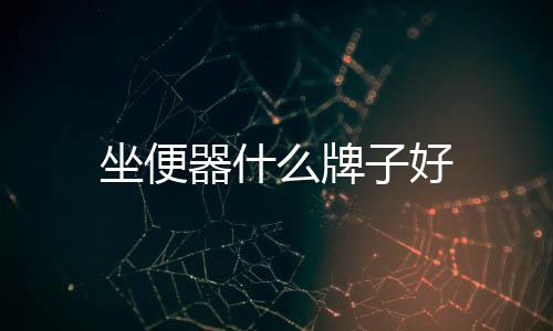 坐便器什么牌子好