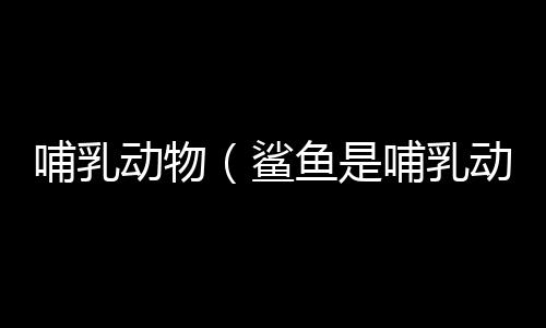 哺乳動物（鯊魚是哺乳動物嗎）