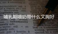 哺乳期喂奶帶什么文胸好