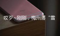 哎歹~剛剛，梅州落“雪丸”哦！