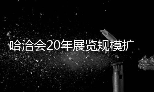 哈洽會20年展覽規模擴大300%-