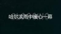 哈爾濱雨中暖心一幕