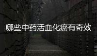 哪些中藥活血化瘀有奇效