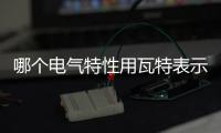 哪個電氣特性用瓦特表示？