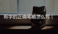 哥字的正確筆順怎么寫(xiě)（哥字的筆順正確的寫(xiě)法）