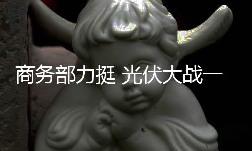 商務部力挺 光伏大戰一觸即發,行業資訊