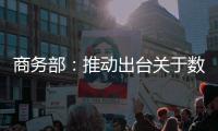 商務(wù)部：推動(dòng)出臺(tái)關(guān)于數(shù)字貿(mào)易改革創(chuàng)新發(fā)展的政策性文件