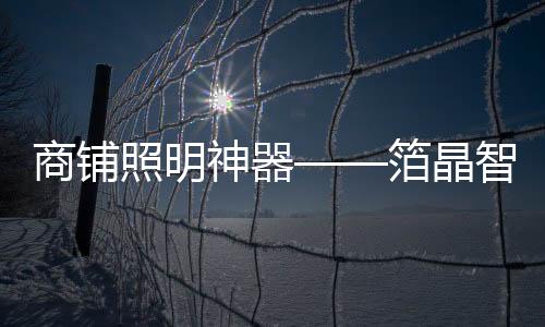 商鋪照明神器——箔晶智能照明無主燈