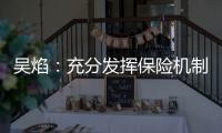 吳焰：充分發揮保險機制服務農村經濟發展