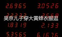 吳京兒子穿大黃蜂衣服逛影城，全身上下只露手指，路上行走引關(guān)注