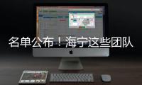 名單公布！海寧這些團隊太牛了！